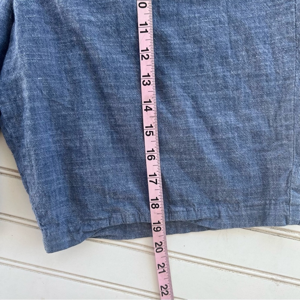 Chambray cotton shorts Croft & Barrow Size 16 - Picture 6 of 8